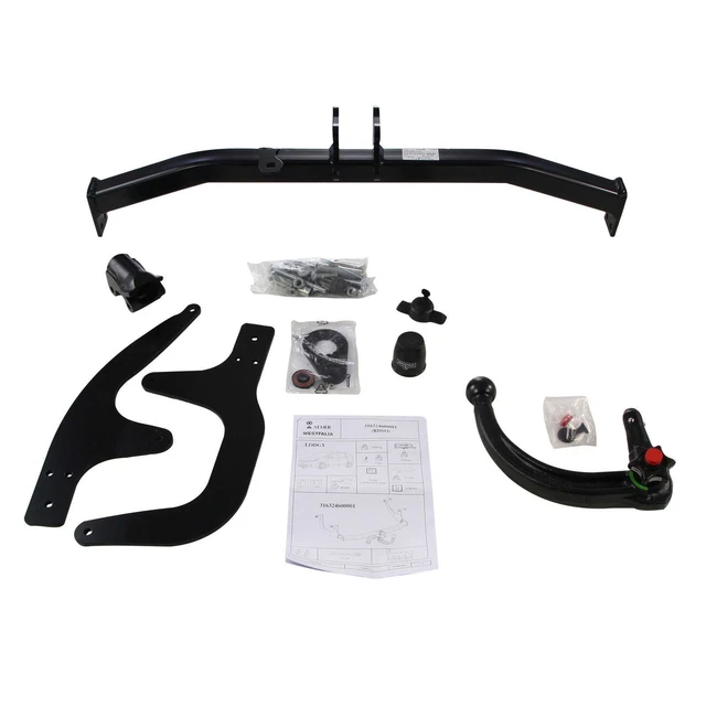 Bouchon De Verrouillage Westfalia 913183630121 Pour Attelage Remorque Amovible - Protection Noire