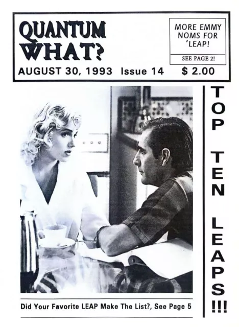 Quantum Leap Fanzine "Quantum What? Issue 14" GEN Newletter 1993