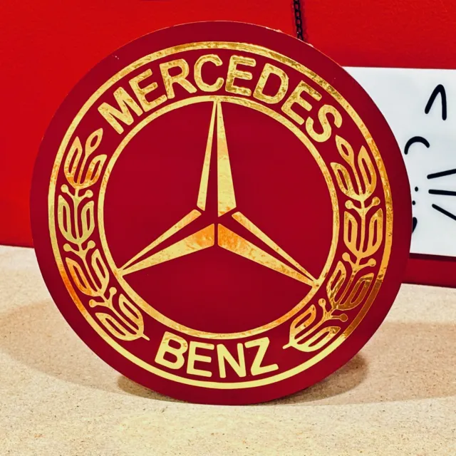 Mercedes Benz Handmade 10" Acrylic Wall Art Or Clock w/Color Options + FREE Ship