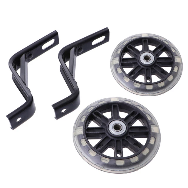 2 Pcs Bicycle Stabilizers Wheels Kid Heavy Duty Rear Flashing Auxiliary