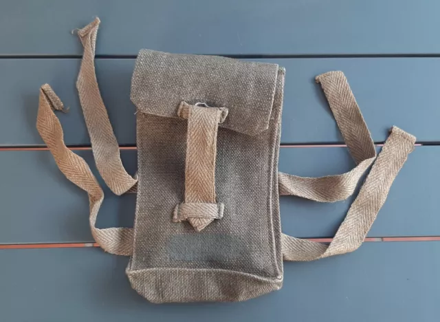 Pochette Médicale TAP Mle 50 pour Pansement Parachutiste Indochine daté 1953