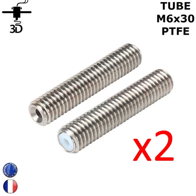 Lot De 6 Buses Pour Imprimante 3D WEEFUN TINA 2 / PRO - Diamètres 0.2, 0.3, 0.4mm, Laiton