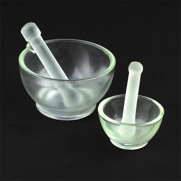 60mm - 150mm Glass Mortar & Pestle Mortar-pestle Chemistry Labware Glassware au 2
