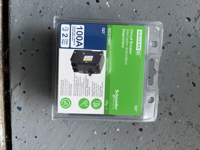 Square D QO2100C 100 Amp Two Pole Circuit Breaker - NEW!