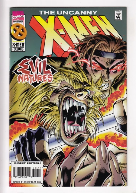 UNCANNY X-MEN #326 (1995-11) Vol 1 MARVEL Lobdell Madureira Excalibur MID GRADE