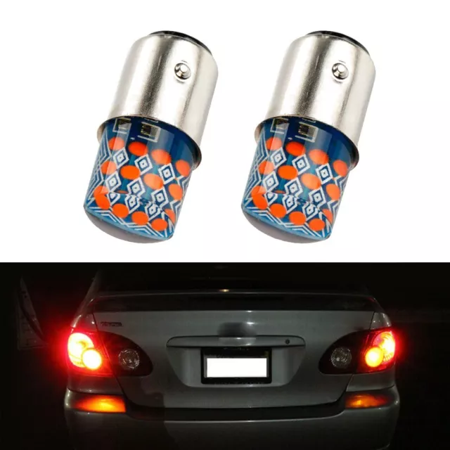 Voiture Lumières LED Lampe Stationnement Pièces Rouge 2Pcs Frein Ampoules Strobe