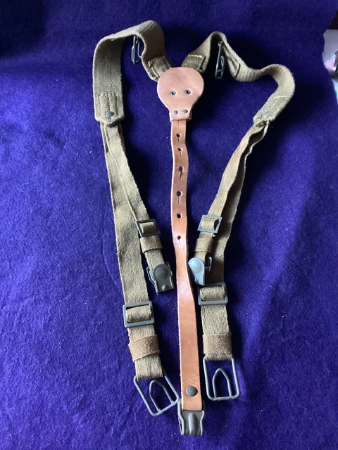 WW2 Era German Tropical DAK Webbing Y Straps