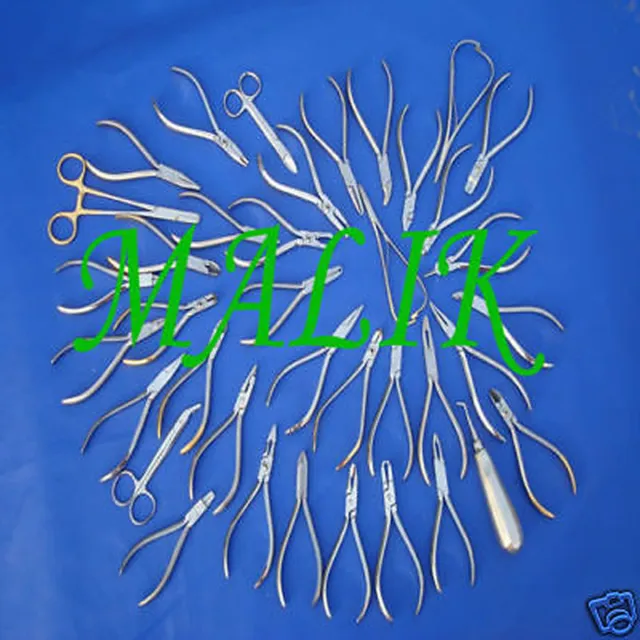 55 Orthodontic Instruments Dental Pliers Cutters & More