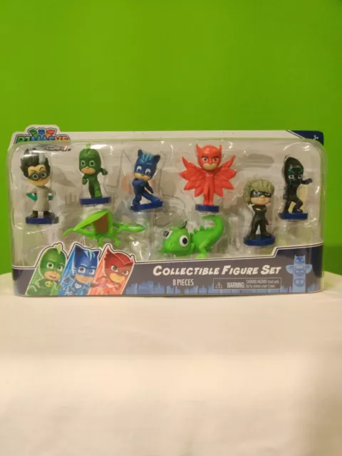 PJ MASKS 8 Pcs Collectible Figure Set NIB Disney Catboy figurine up 2.25" tall