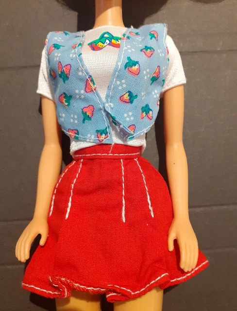 Barbie Fashion Doll Clothes. Shopping Fun Vintage Top and Skirt. 1995. Fab!