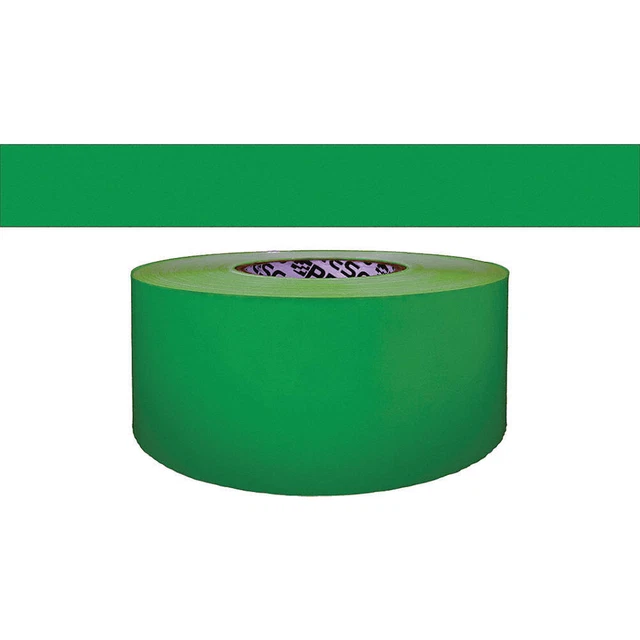 GRAINGER APPROVED B324G-200 Barricade Tape,Green,200 ft x 3 In