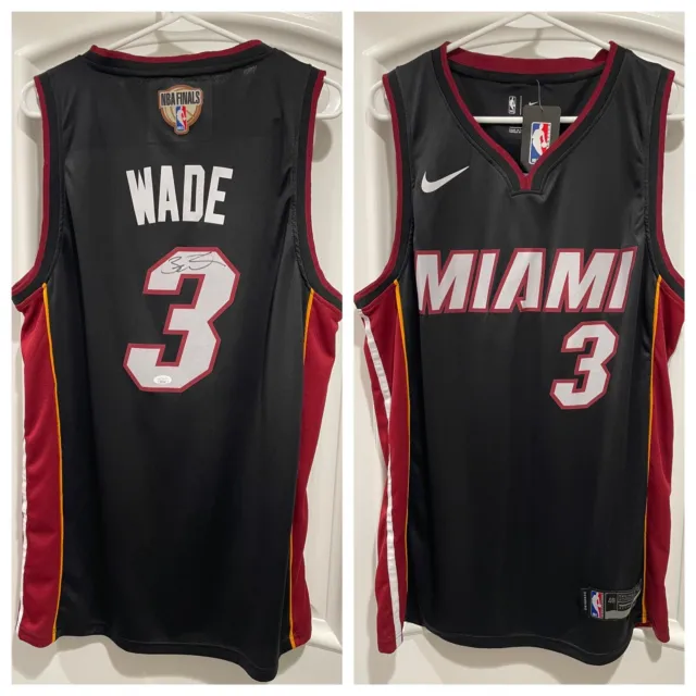 Dwyane Wade HOF '23 Signed Miami Heat Jersey (Sz 48, NWT) JSA COA