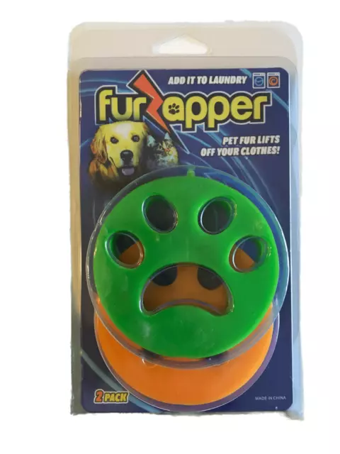 Fur zapper pet Hair Remover for Laundry  Reusable Dog & Cat Hair Remover(2 Pack)