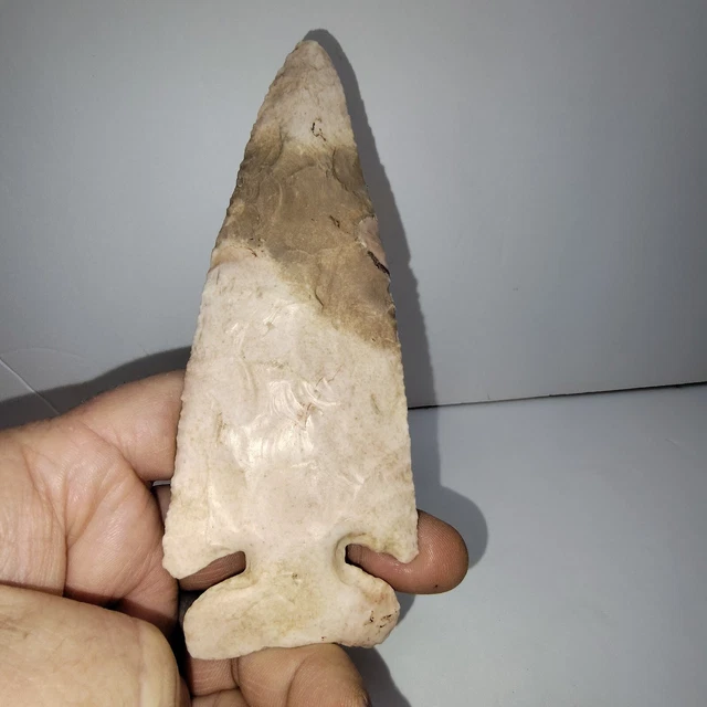Huge  7"x 2 1/2" IL. Burlington Chert Thebes Blade,Artifact,Arrowhead,Flint Art,