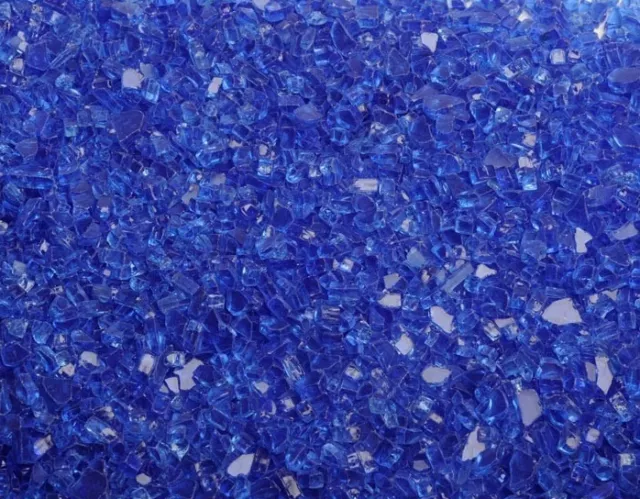 20 LB  Cobalt Blue 1/4 "Fire Glass for Fireplace and Firepits