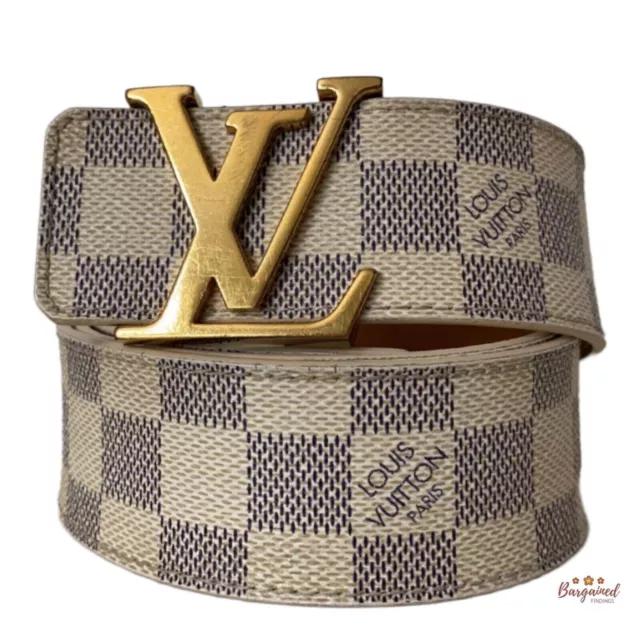 A new LOUIS VUITTON reversible belt LV initial leather M…