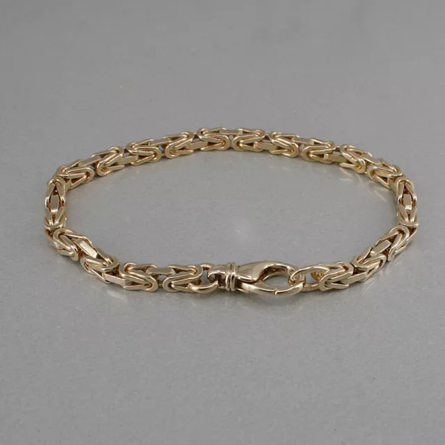 Königsketten Armband in 585/14k Gelbgold, Länge: 19 cm, Gewicht: ca. 21,9 Gramm, 2