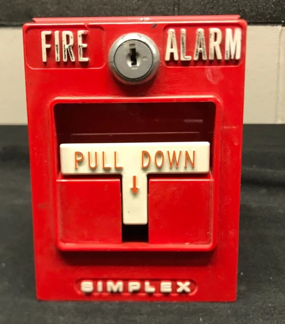 SIMPLEX ADDRESSABLE MANUAL Pull Fire Alarm Station - Red $46.75 - PicClick