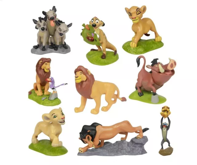 Lion King Simba Nala Playset 9 Figure Cake Topper * USA SELLER* Toy Doll Set