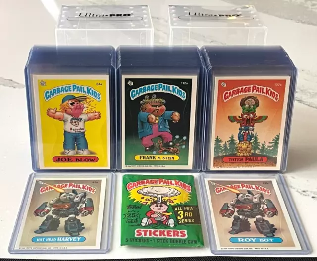 1986 Topps Garbage Pail Kids 3rd Series 3 OS3 MINT 88 Card Set in NEW TOPLOADERS