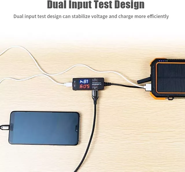 Mini LCD USB Voltage Current Detector Mobile Power Charger Digital Tester Meter 3