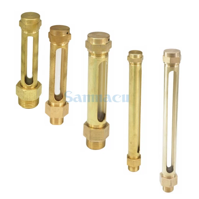 1/8" BSP Brass Sight Feed Drip Oiler – 1" Outer Diameter For Hit & Miss Engine Lubrication