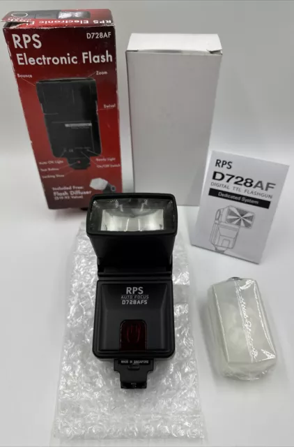 RPS Electronic Flash D728 AF TTL GN92 Dedicated  for SONY Digital Cameras NEW