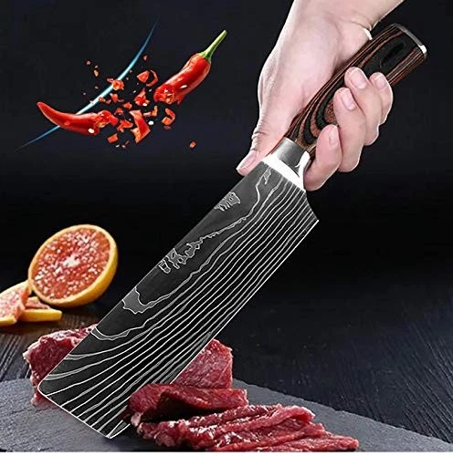 Couteau De Boucher Japonais Forgé à Main Professionnel - Neuf - Lot Complet Accessoires