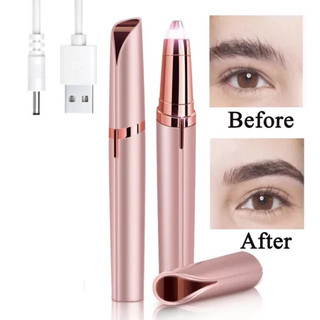 Womens Electric Eyebrow Trimmer Hair Remover Face Brows Razor Remover Epilator