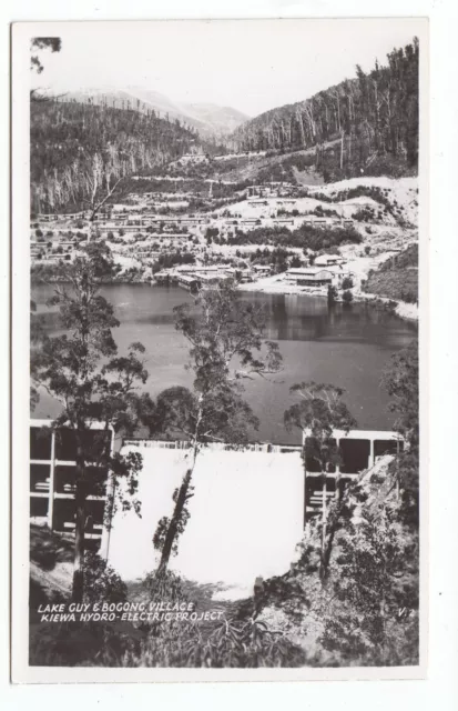 Lake Guy & Bogong Village Kiewa Hydro Project NSW Australia OLD photo POSTCARD