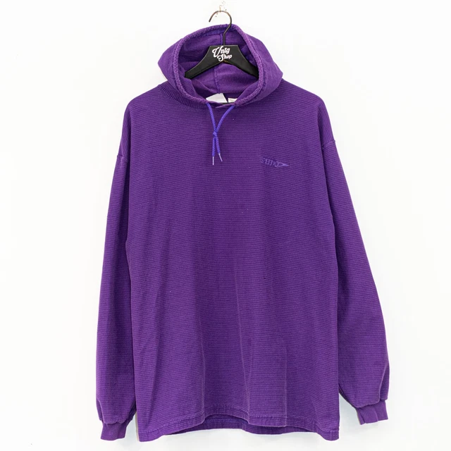 VTG Speedo Embroidered Spell Out Textured Lightweight Hoodie Sweatshirt Large