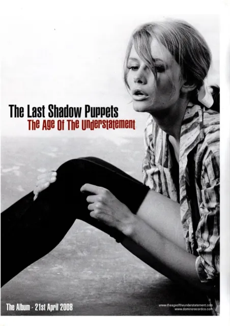 (Wor5) Magazine Advert 12X9" Last Shadow Puppets  The Age Of The Understatement