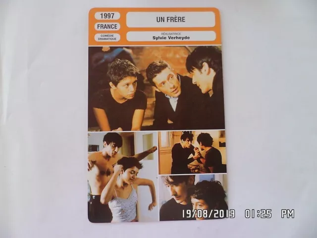 CARTE FICHE CINEMA 1997 UN FRERE Jeannick Gravelines Emma de Caunes Nils Taverni