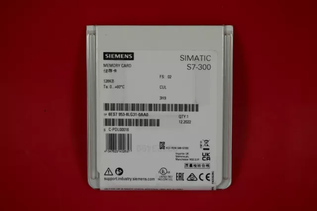 Scheda di memoria Siemens 6ES7953-8LG31-0A0 / 6ES7 953-8LG31-0A0 Simatic S7-300 NUOVA!