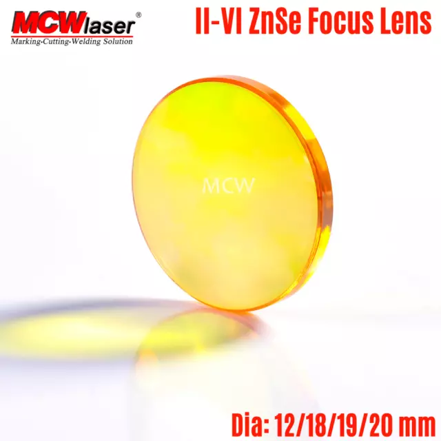 CO2 Laser II-VI ZnSe Focus Lens Dia: 12/18/1920mm for Engraver FL: 1" ~ 4"  AU