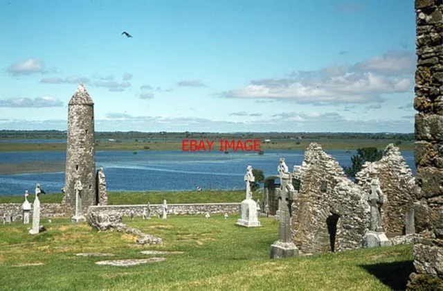 Photo  1981 Clonmacnoise Offaly Ireland View Of The River Shannon With One Of Th