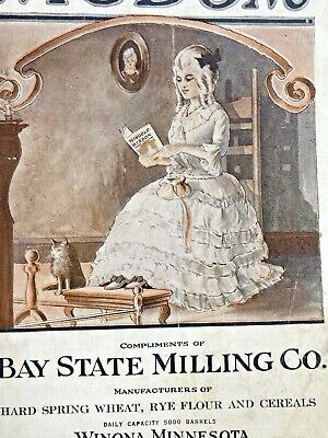 1913 Antique Bay State Milling Wingold Flour Winona Minnesota Advertising Book