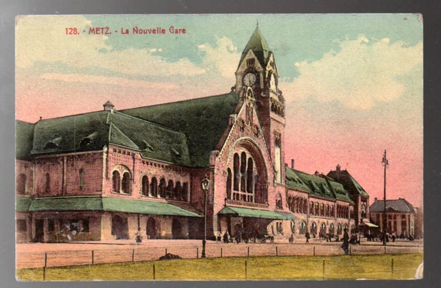 CPA 57 METZ la nouvelle gare
