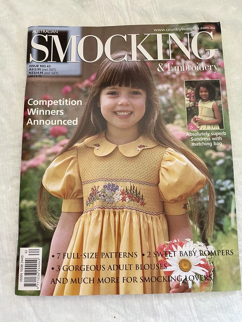 AUSTRALIAN SMOCKING & EMBROIDERY Magazine, Issue No. 62, 2003