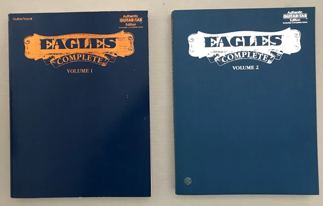 Eagles Complete Volumes 1 & 2 Authentic Guitar Tab Edition Guitar Vocal PB VG