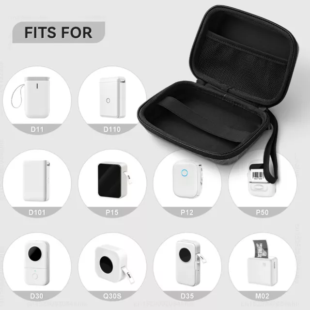EVA Protective Case Bag Cover for Niimbot D11 D101 D110 Phomemo D30 M02 Printer