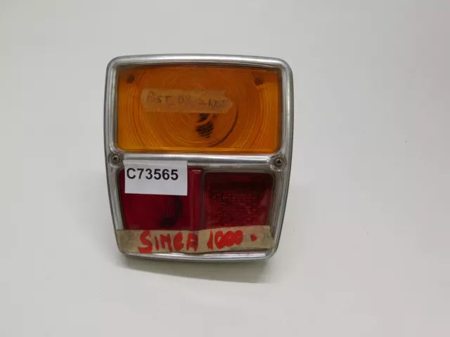 Phare Arrière Côté Droit Stop Right Rear Light Aric Pour Simca 1000 44506536 2