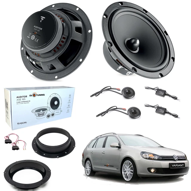 Kit 6 Enceintes FOCAL Pour Volkswagen Golf V - Haut-parleurs Avant Et Arrière