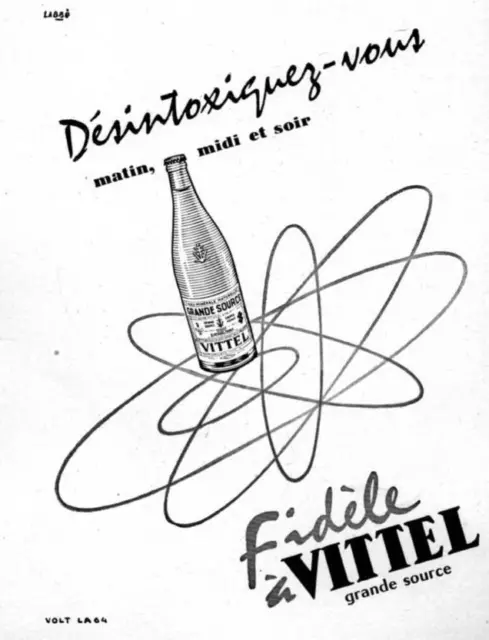 ▬► PUBLICITE ADVERTISING AD VITTEL Labré 1955