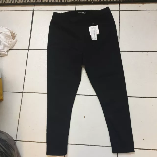 💋Boohoo Black Skinny Jeans Jeggings High Rise Black Size 18