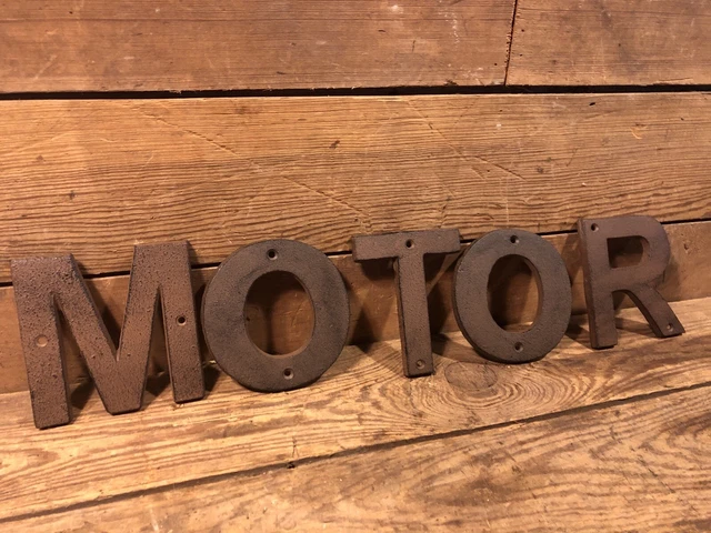Motor Cast Iron Sign Gas Pump Station Gulf Texaco Ford Co Engine Gas Porcelain
