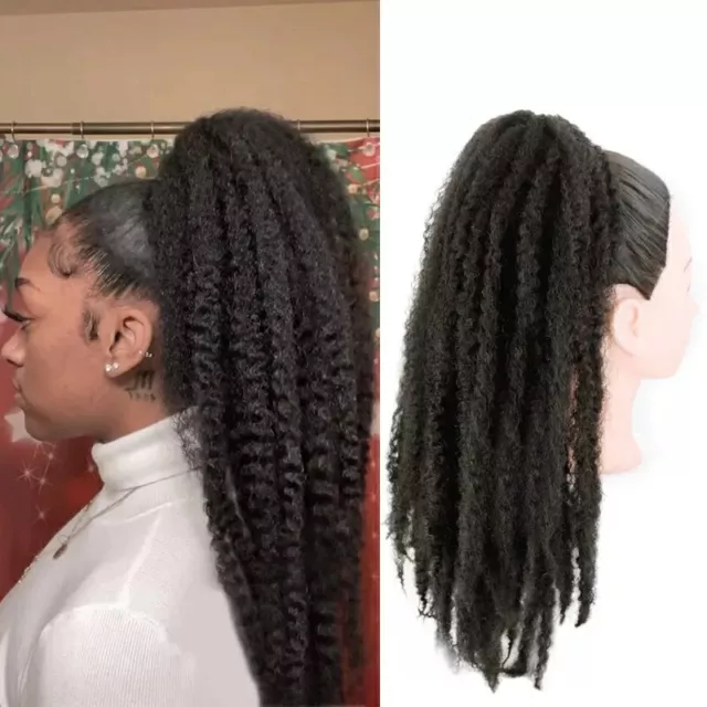 Afro puff Synthetic Drawstring Ponytail  Hair Extension Kinky Curly 14inch.
