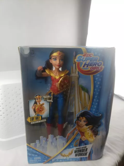 DC Super Hero Girls Power Action Wonder Woman Doll 12" New