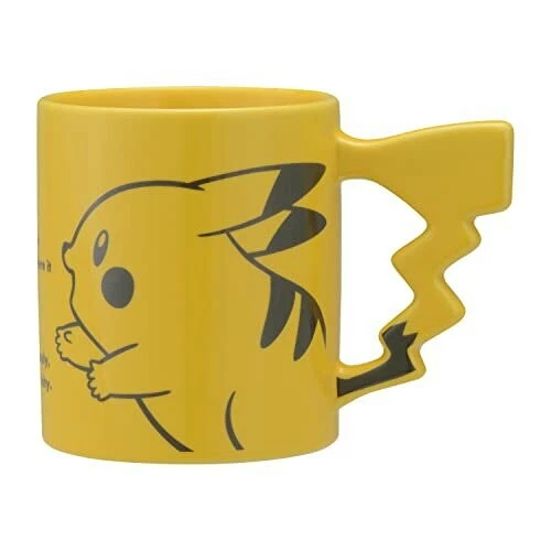 Pokemon Center Original 25th Adorable Pikachu Mug Cup with Simple Text (N)