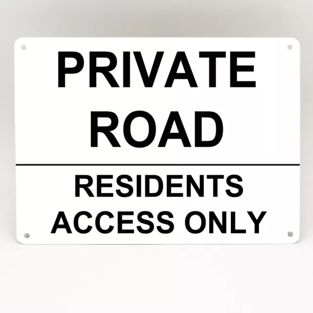 Private Road Metal Sign Residents Access Driveway Keep Clear Personalised Custom